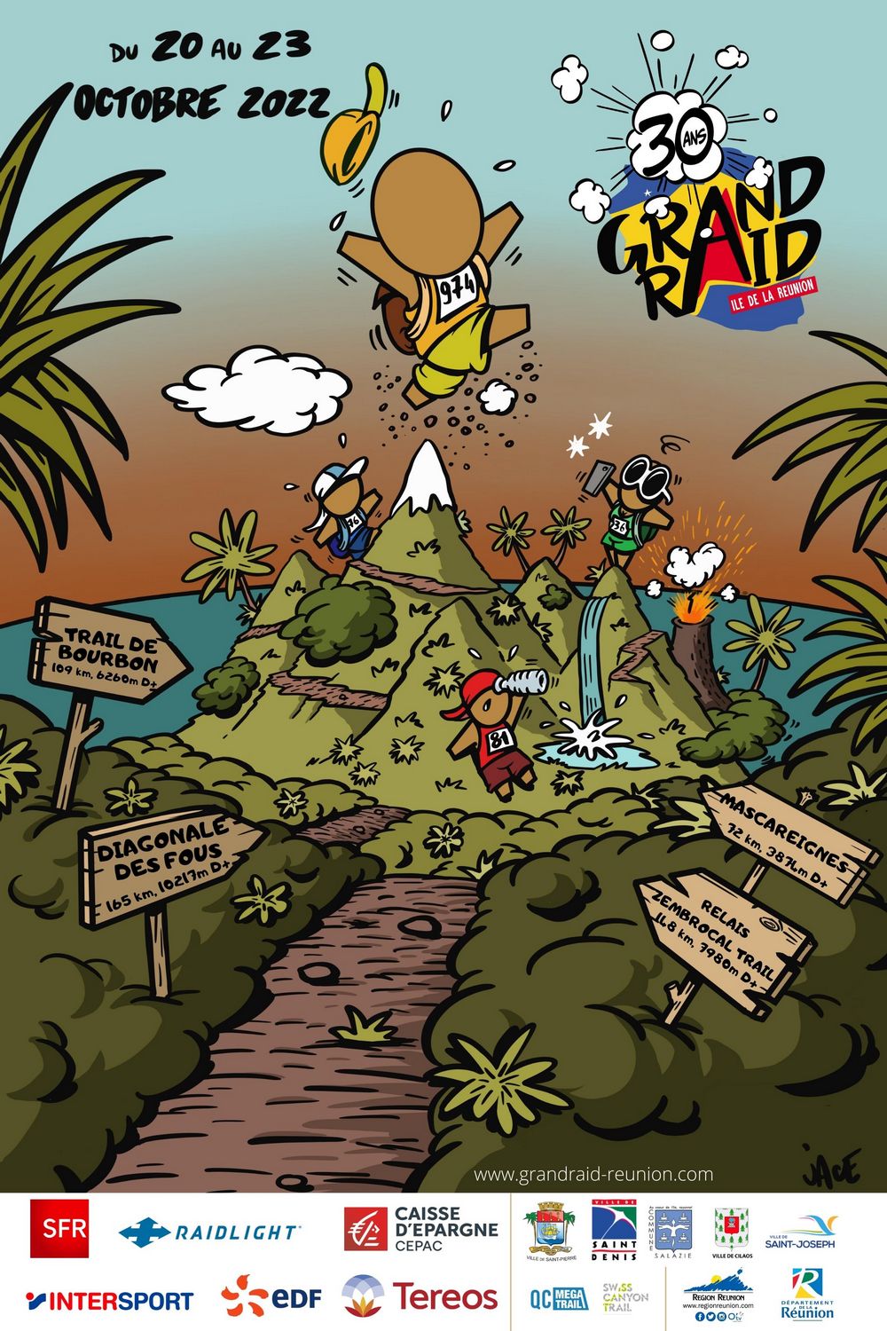 AFFICHE GRAND RAID REUNION 2022
